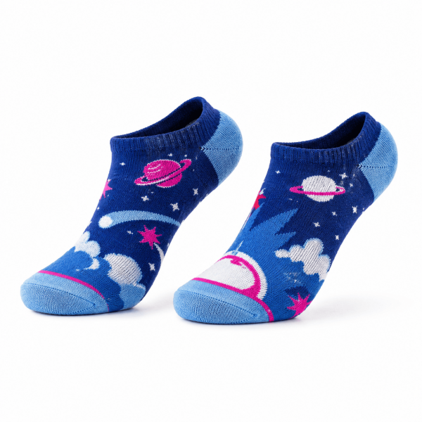Short cotton woven socks