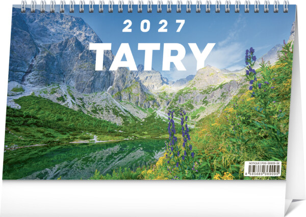 NOTIQUE Desk calendar Tatras 2027, 23.1 x 14.5 cm