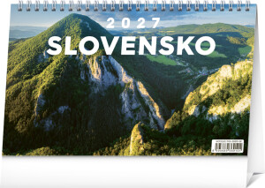 NOTIQUE Desk calendar Slovakia 2027, 23.1 x 14.5 cm - Reklamnepredmety