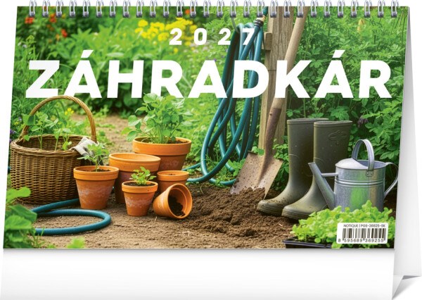NOTIQUE Desk Calendar Gardener 2027, 23.1 x 14.5 cm