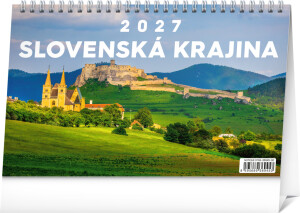 NOTIQUE Desk calendar Slovak Country 2027, 23.1 x 14.5 cm - Reklamnepredmety
