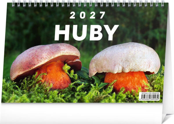 NOTIQUE Desk calendar Mushrooms 2027, 23.1 x 14.5 cm