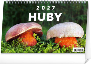 NOTIQUE Desk calendar Mushrooms 2027, 23.1 x 14.5 cm - Reklamnepredmety