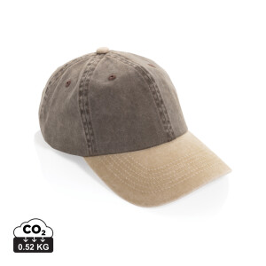 BEAU AWARE™ Washed 6-panel two-tone cap - Reklamnepredmety