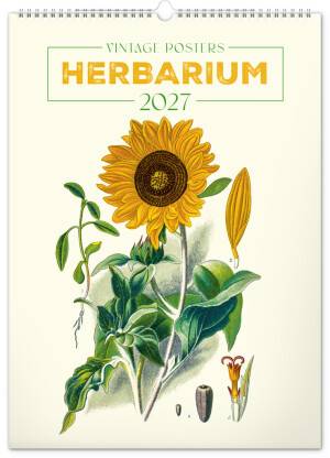 NOTIQUE Wall Calendar Vintage Posters – Herbarium 2027, 33 x 46 cm - Reklamnepredmety