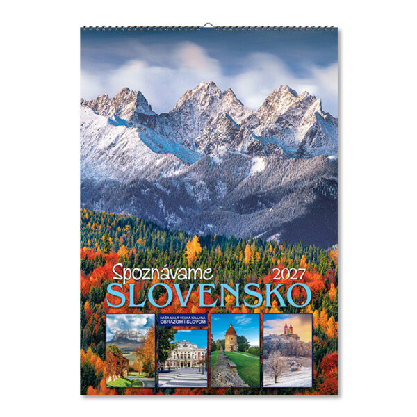 Wall calendar Getting to know Slovakia 2027
