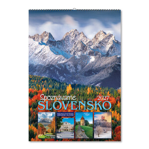 Wall calendar Getting to know Slovakia 2027 - Reklamnepredmety