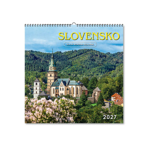 Wall calendar Slovakia square 2027 - Reklamnepredmety