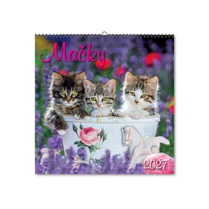 Wall calendar Cats 2027 - Reklamnepredmety