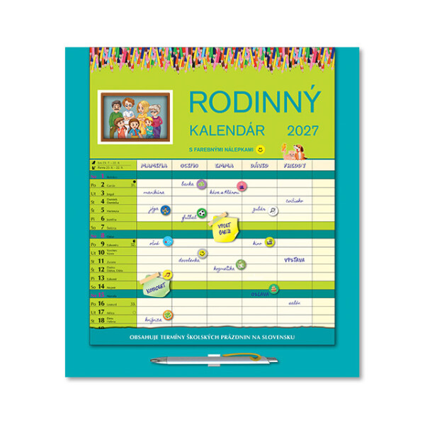 Wall calendar Family calendar 2027
