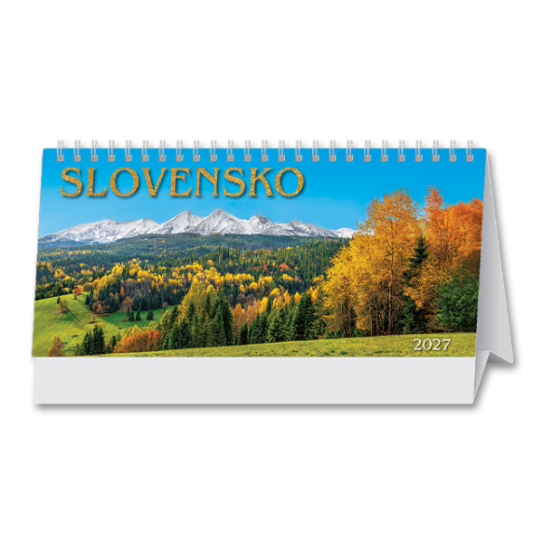 Desk calendar Slovakia columnar 2027