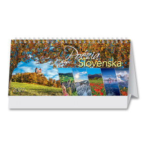 Desk calendar Poetry of Slovakia 2027 - Reklamnepredmety