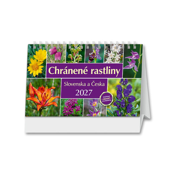 Desk calendar Protected plants of Slovakia and the Czech Republic 2027