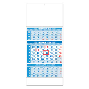 Planning calendar STANDARD 3M blue 2027 - Reklamnepredmety
