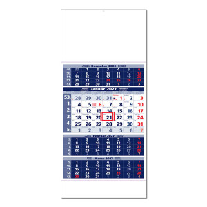Planning calendar STANDARD 4M blue 2027 - Reklamnepredmety