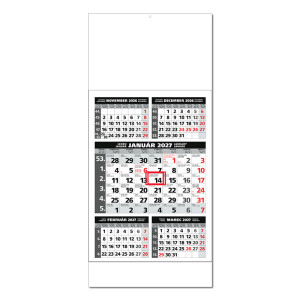 Planning calendar STANDARD 5M gray 2027 - Reklamnepredmety