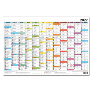Planning calendar color 2027 - Reklamnepredmety