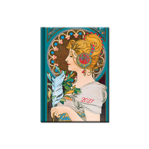 Practical daily diary A6 MUCHA 2027 - Reklamnepredmety