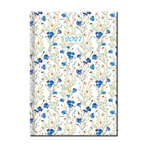 Daily diary A5 ART FLOWERS 2027