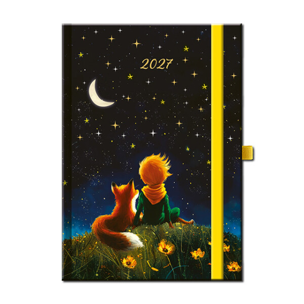 Daily diary A5 ART LITTLE PRINCE with elastic band 2027