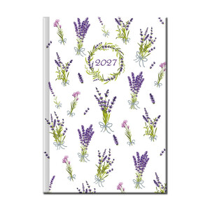 Weekly diary A5 ART FLOWERS 2027 - Reklamnepredmety