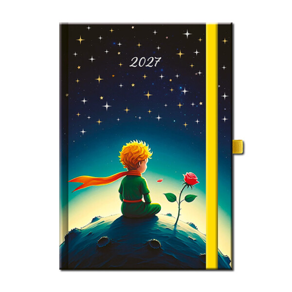 Weekly diary A5 ART LITTLE PRINCE with elastic band 2027