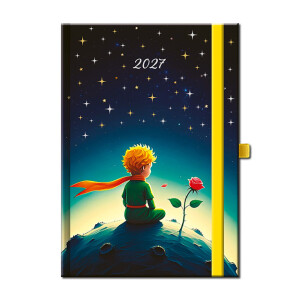 Weekly diary A5 ART LITTLE PRINCE with elastic band 2027 - Reklamnepredmety