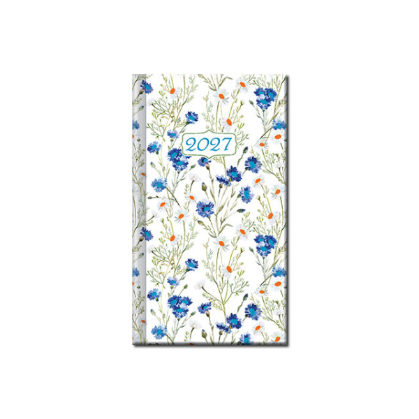 Mini diary A6 ART FLOWERS 2027