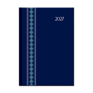Daily diary A5 FOLK blue 2027 - Reklamnepredmety