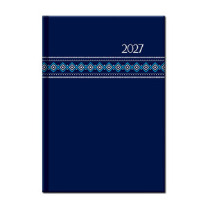Weekly diary A5 FOLK blue 2027 - Reklamnepredmety