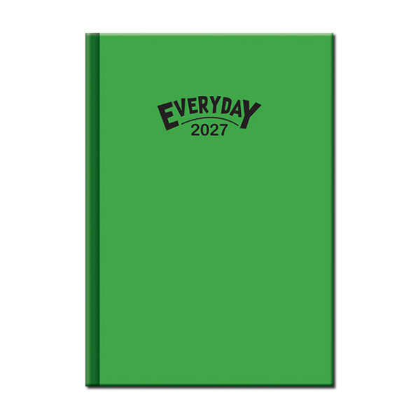 Daily diary A5 Everyday COLORS green 2027