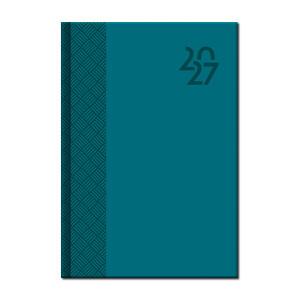 Daily diary A5 VENETIA turquoise 2027 - Reklamnepredmety