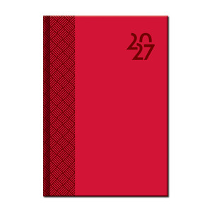 Daily diary A5 VENETIA red 2027 - Reklamnepredmety
