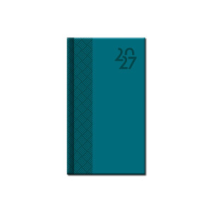 Mini diary A6 VENETIA turquoise 2027 - Reklamnepredmety