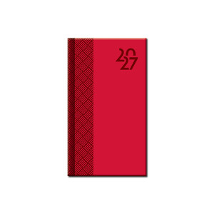 Mini diary A6 VENETIA red 2027 - Reklamnepredmety