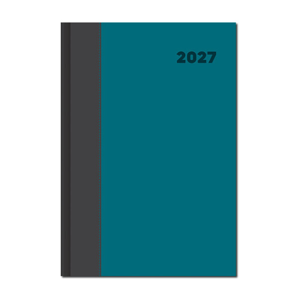 Daily diary A5 DOLCETTO grey-turquoise 2027