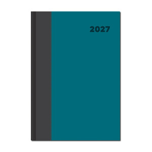 Daily diary A5 DOLCETTO grey-turquoise 2027 - Reklamnepredmety