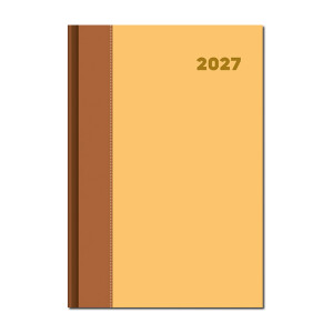 Daily diary A5 DOLCETTO brown gold 2027 - Reklamnepredmety