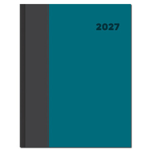 Manager diary A4 DOLCETTO grey turquoise 2027 - Reklamnepredmety