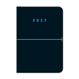 Weekly diary A5 CAPRI Black 2027 - Reklamnepredmety