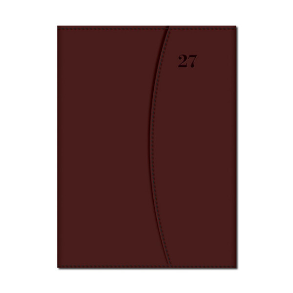 Weekly diary A5 MAGNETIC brown 2027