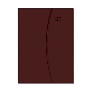 Weekly diary A5 MAGNETIC brown 2027 - Reklamnepredmety