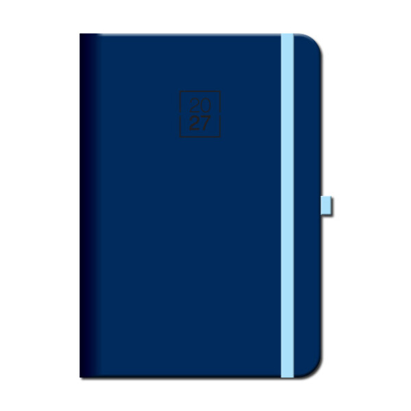 Daily diary A5 FLORENCIA navy with elastic band 2027