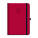 Daily diary A5 FLORENCIA red with elastic band 2027 - D89-27 - variant Sp D89-27