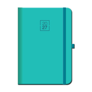 Daily diary A5 FLORENCIA menthol with eraser 2027 - Reklamnepredmety