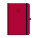 Weekly diary A5 FLORENCIA red with elastic band 2027