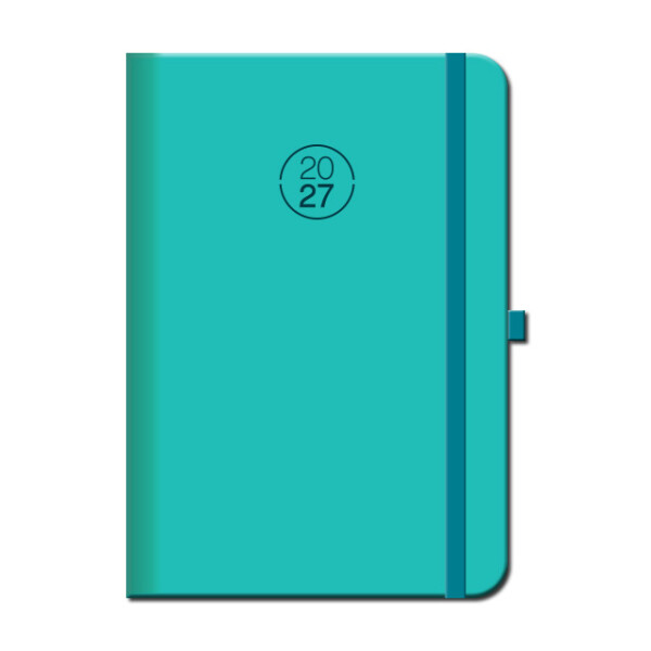 Weekly diary A5 FLORENCIA menthol with eraser 2027