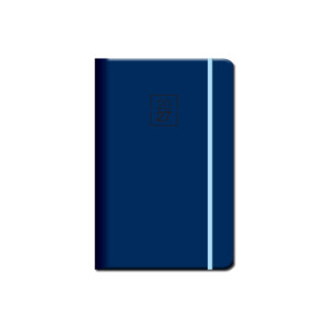 Mini diary A6 FLORENCIA navy with elastic band 2027