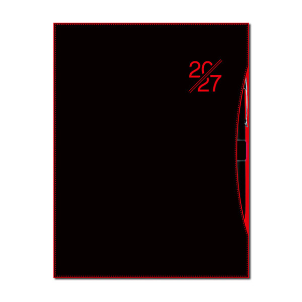 Weekly diary A5 SMART red 2027