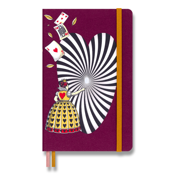 Zápisník Moleskine Alice in Wonderland - tvrdé dosky, L, čistý